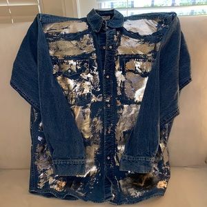 Denim long shirt / jacket